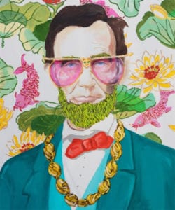 Abe Lincoln with Sunglasses and Koi