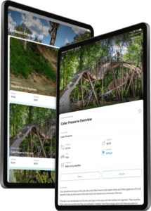 Preview of the TrailPilot iPad interface